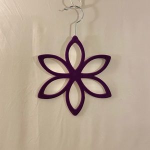 Closet Organizer for Scarves Belts Necklaces Purple